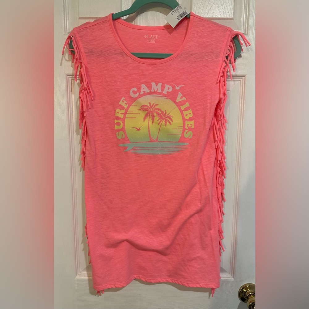 NEW WITH TAGS Girls The Children’s Place Pink Swim Cover-up  Size Large 10/12
